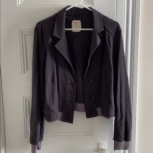 Anthropologie Allihop Grey/Blue Blazer